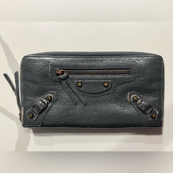 Balenciaga Leather Continental Wallet - Picture 1 of 1